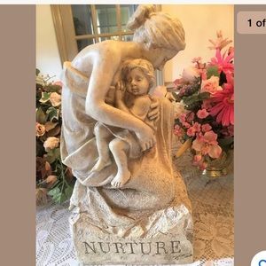 Mother Cradling Child Motherhood Statue